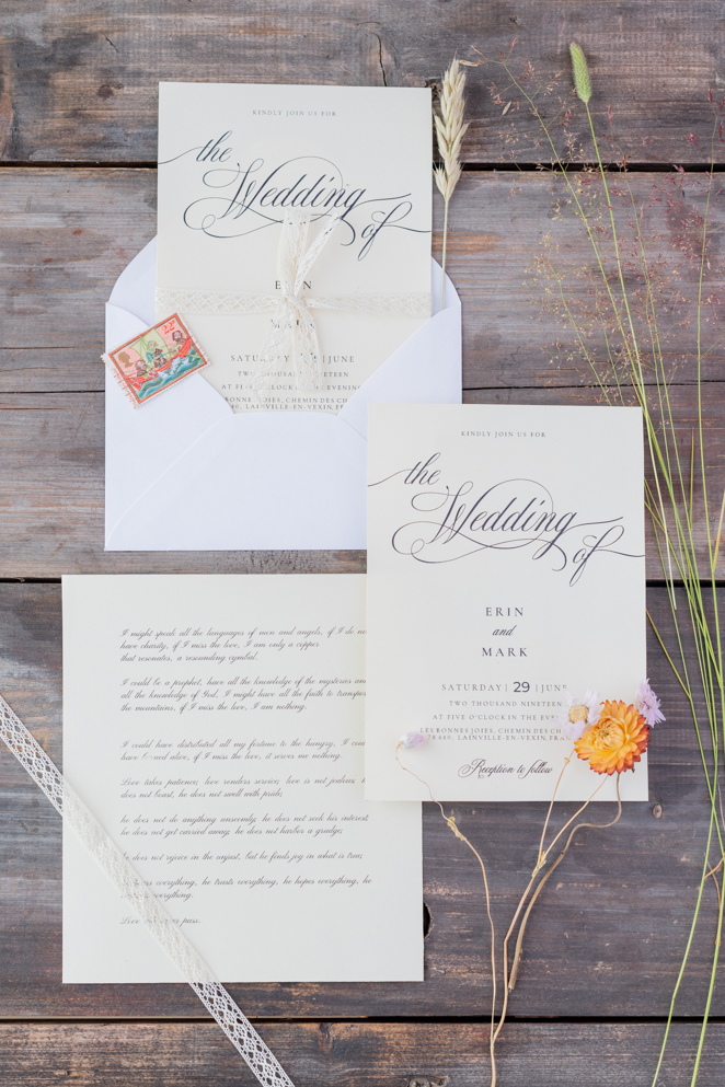 Stationery invitation wedding