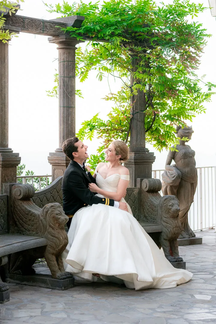 wedding photos at Château de la Chèvre d'Or in Eze Village