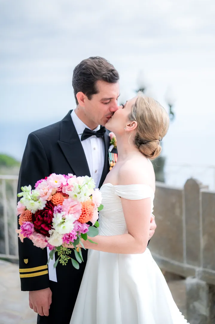 wedding photos at Château de la Chèvre d'Or in Eze Village